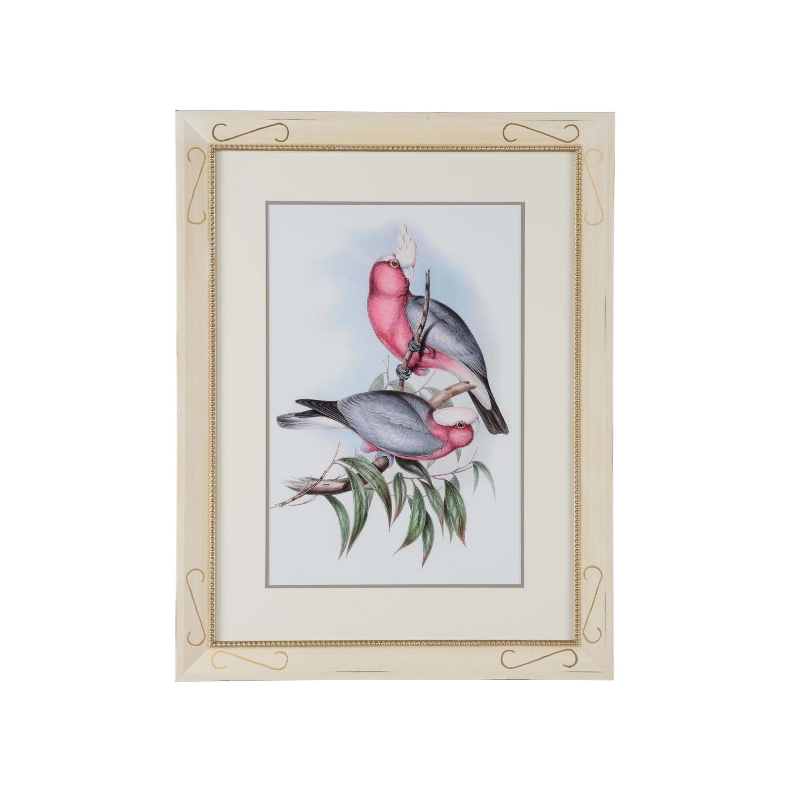 Chelsea House Pastel Parrots Frame