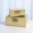 Global Views Corrugated Bamboo Box