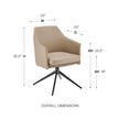 Euro Style Signa Swivel Armchair