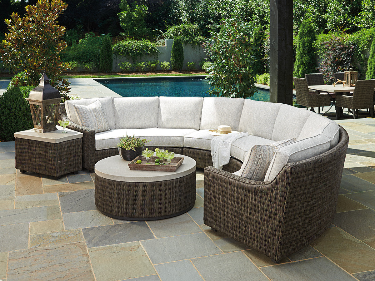 Tommy Bahama Outdoor Cypress Point Ocean Terrace Curved 3-Piece Sectional