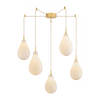 Hudson Valley Lighting Ironwood 5 Light Aged Brass Chandelier Ceiling Light