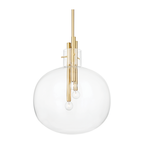 Hudson Valley Lighting Hempstead 3 Light 18.25 inch Pendant Ceiling Light