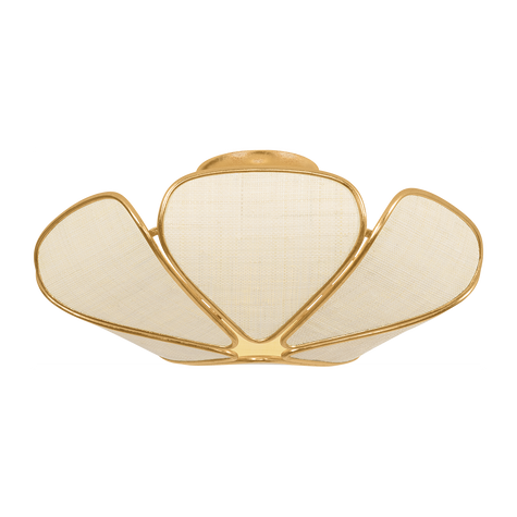 Hudson Valley Lighting Bayville 3 Light Semi Flush Ceiling Light