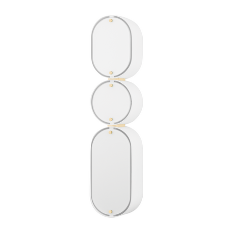 Corbett Opal 3 Light Soft White/Vintage Brass Wall Sconce Wall Light Clearance