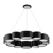 Corbett Opal 12 Light Soft Black With Stainless Steel Chandelier Ceiling Light Clearance