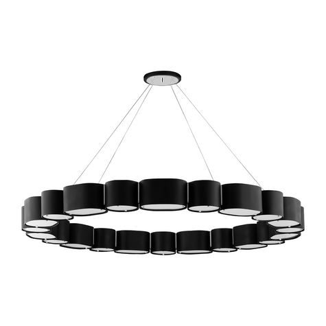 Corbett Opal 22 Light Soft Black/Stainless Steel Chandelier Ceiling Light