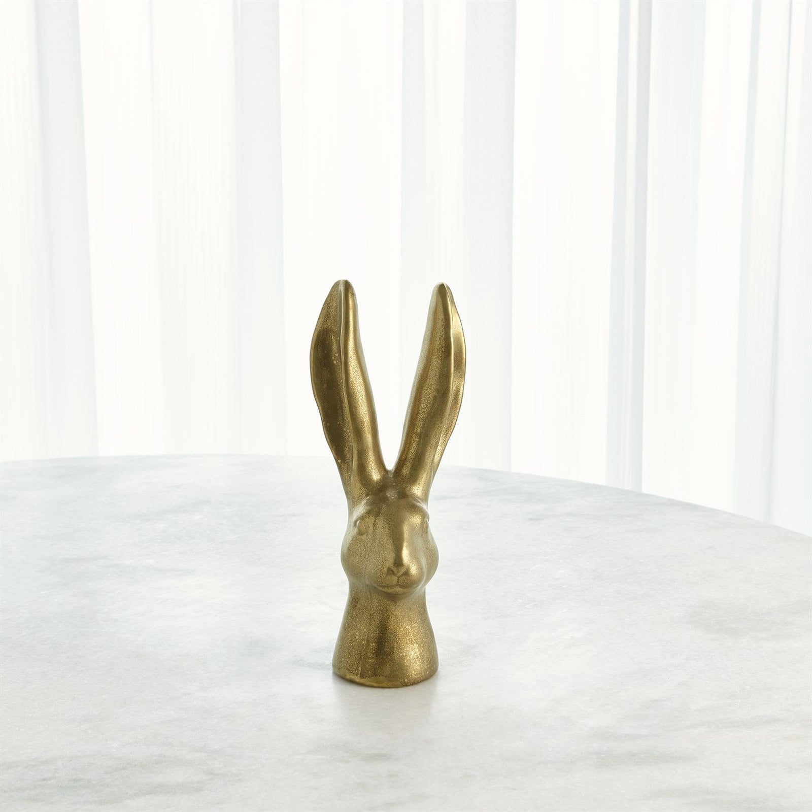 Global Views Reactive Matte Gold Rabbit