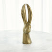 Global Views Reactive Matte Gold Rabbit