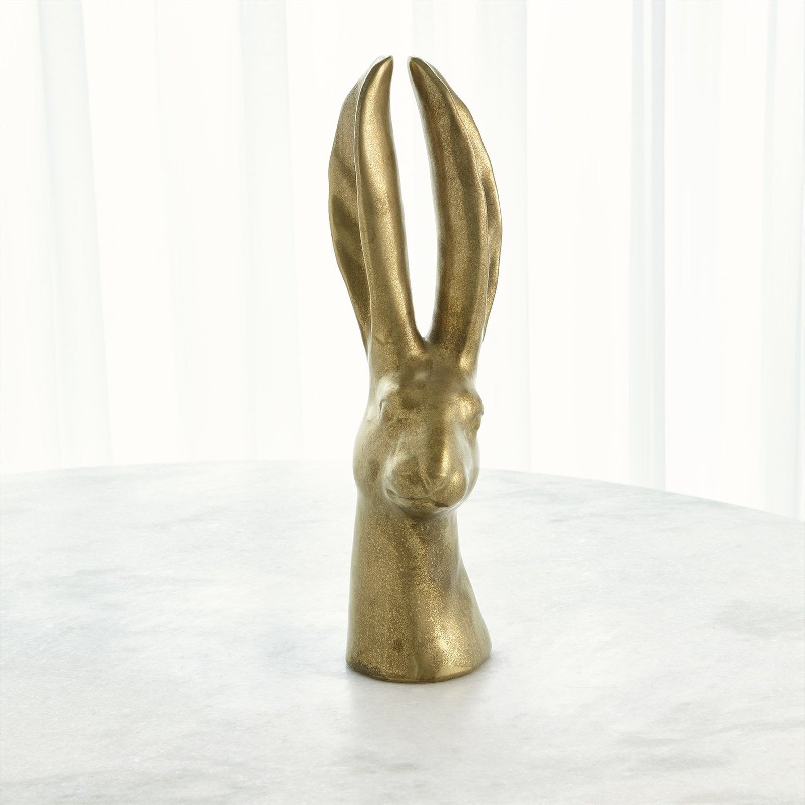 Global Views Reactive Matte Gold Rabbit