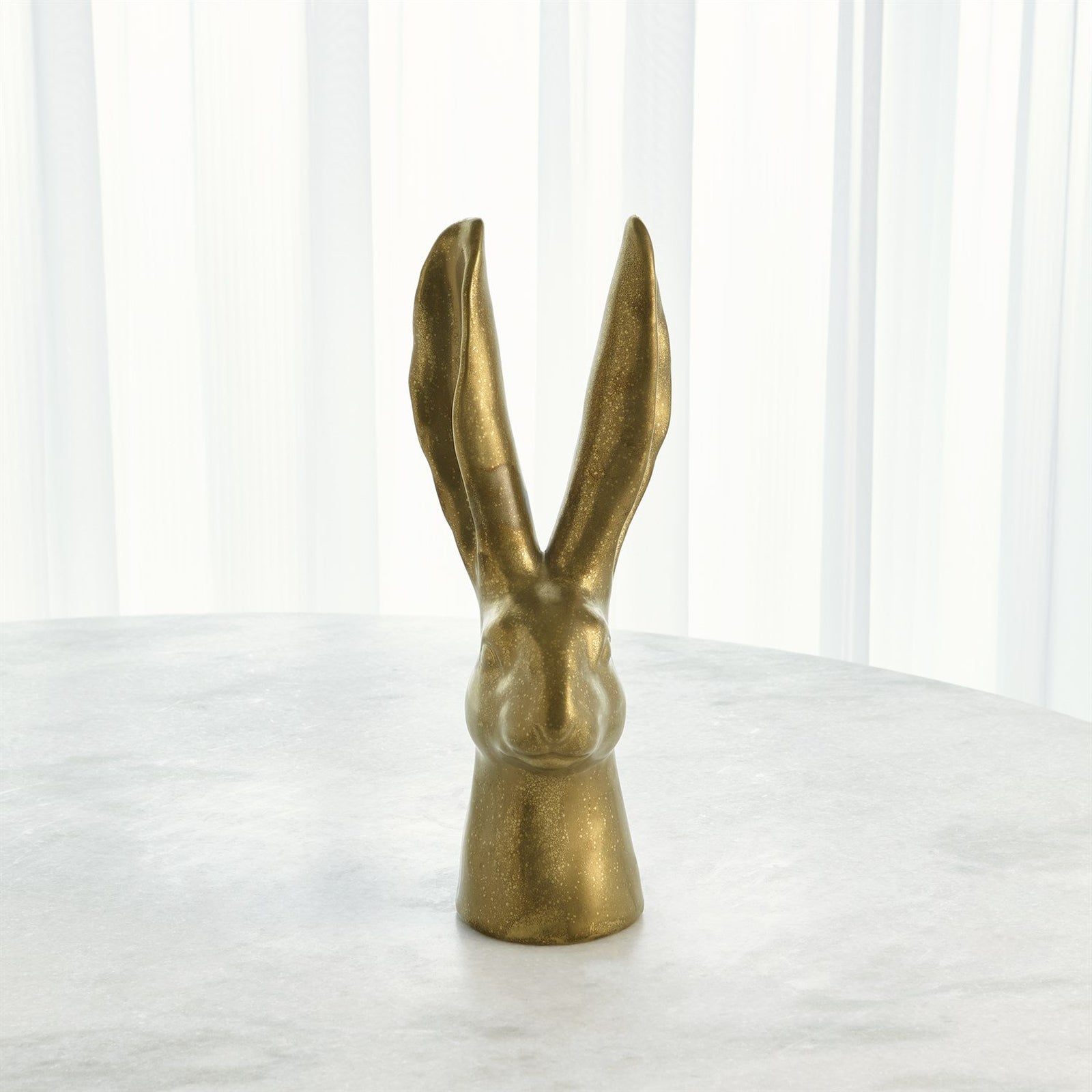 Global Views Reactive Matte Gold Rabbit