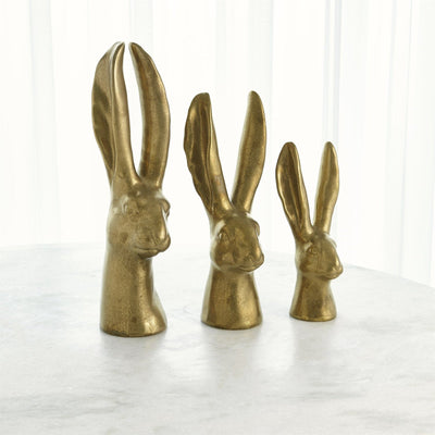 Global Views Reactive Matte Gold Rabbit