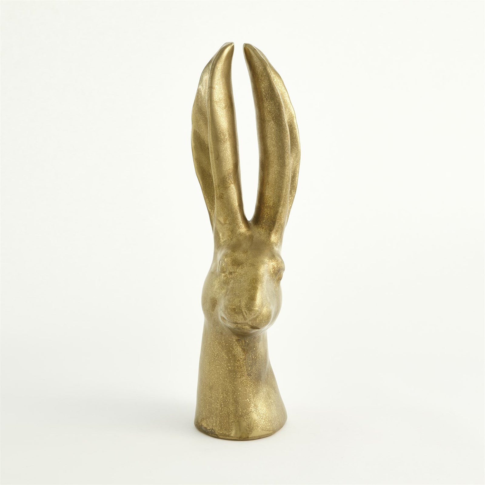 Global Views Reactive Matte Gold Rabbit