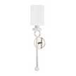 Corbett Haru 1 Light Burnished Nickel Wall Sconce Wall Light Clearance