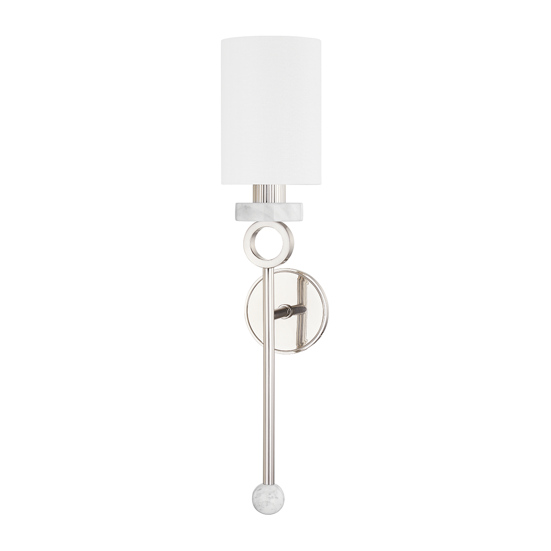 Corbett Haru 1 Light Burnished Nickel Wall Sconce Wall Light Clearance