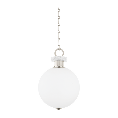 Corbett Haru 1 Light Burnished Nickel Pendant Ceiling Light Clearance