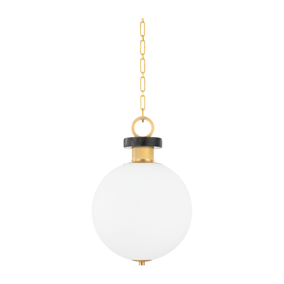 Corbett Haru 1 Light 13.25 inch Vintage Brass Pendant Ceiling Light