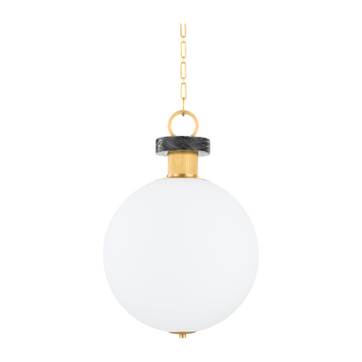 Corbett Haru 1 Light Vintage Brass Pendant Ceiling Light