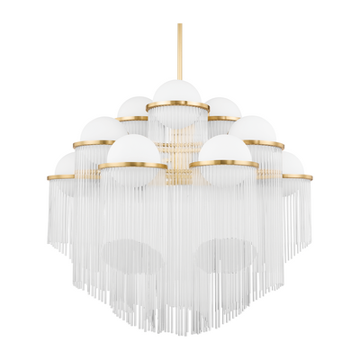 Corbett Celestial 12 Light Aged Brass Chandelier Ceiling Light Clearance