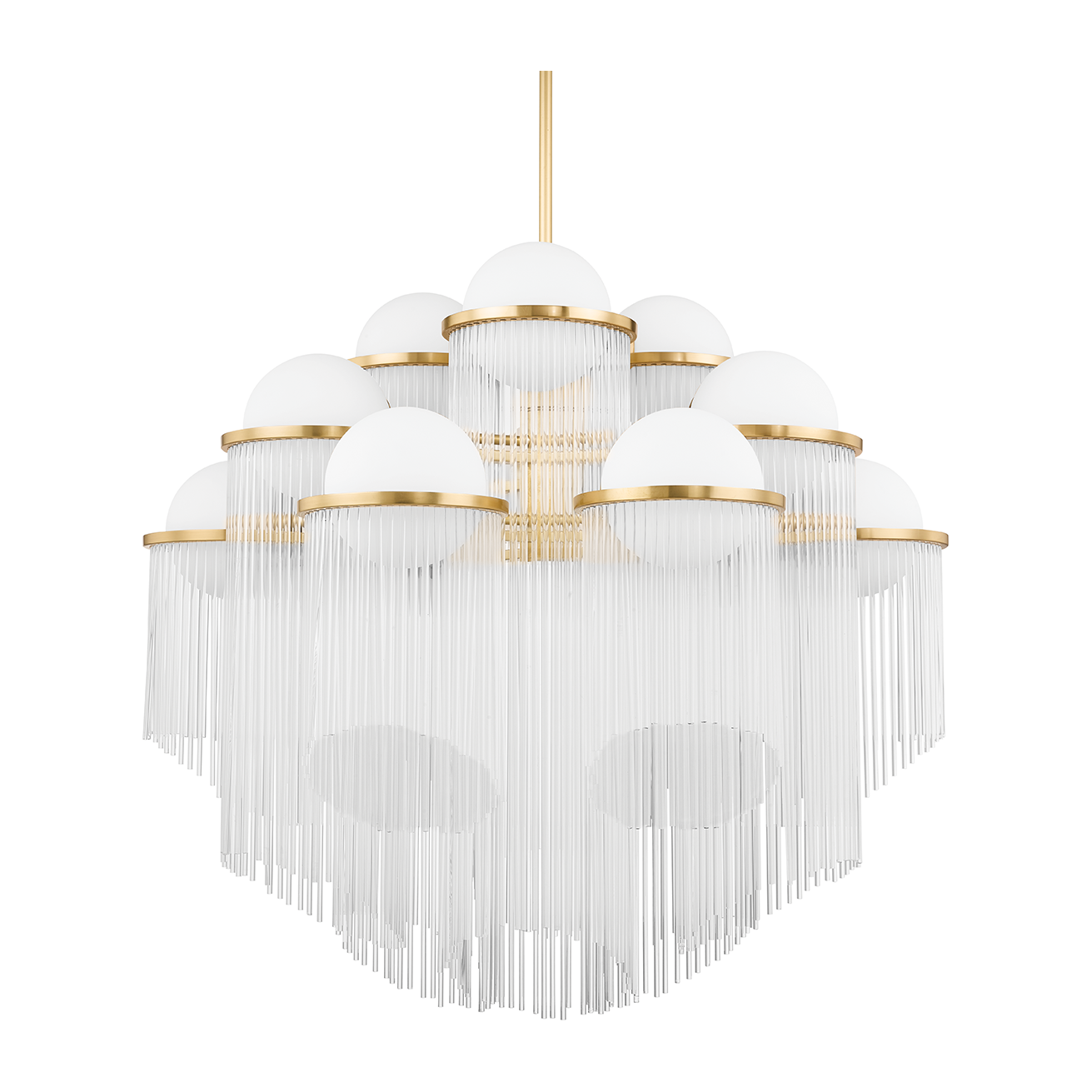 Corbett Celestial 12 Light Aged Brass Chandelier Ceiling Light