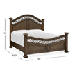 Magnussen Home Durango Willadeene Brown Panel Bed