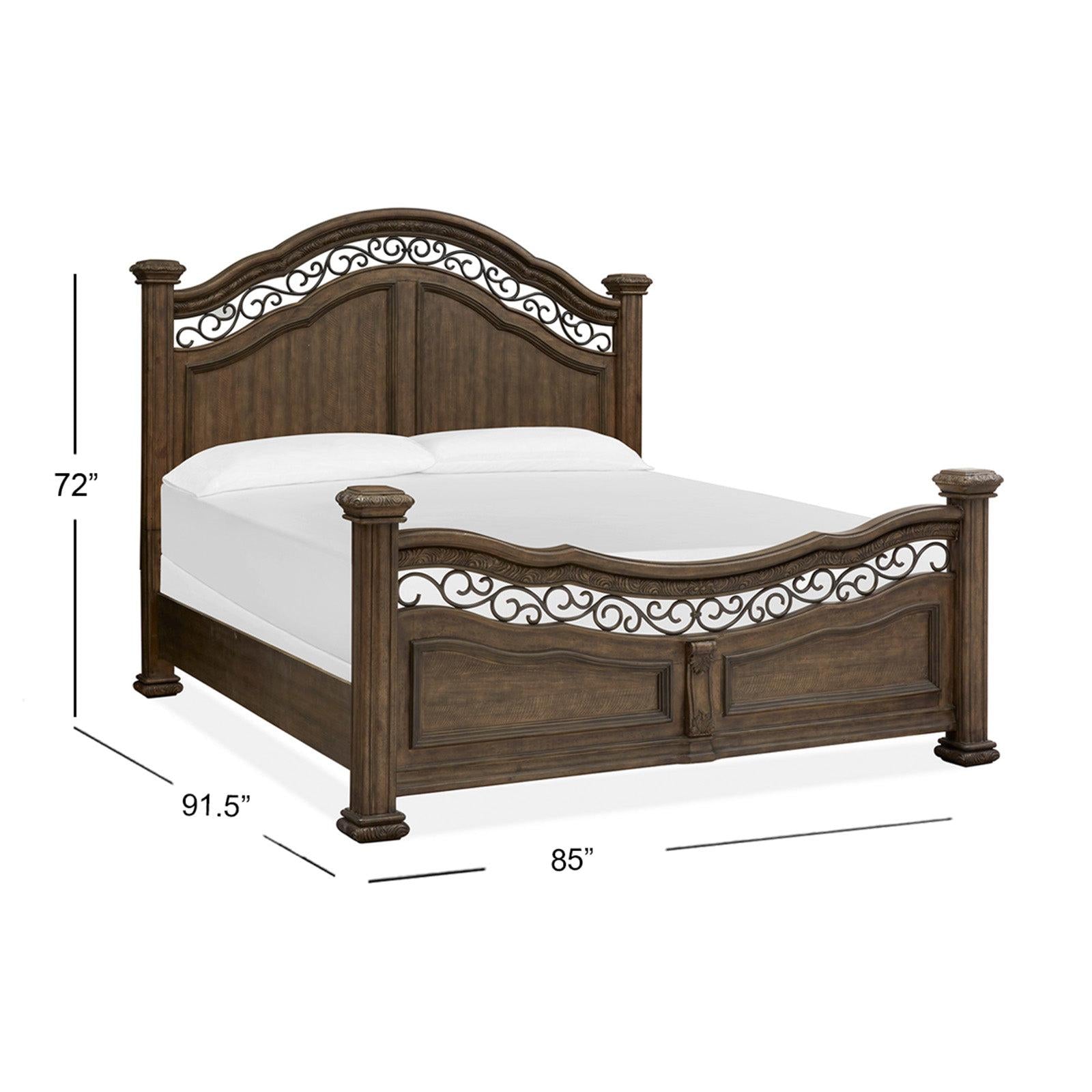 Magnussen Home Durango Willadeene Brown Panel Bed