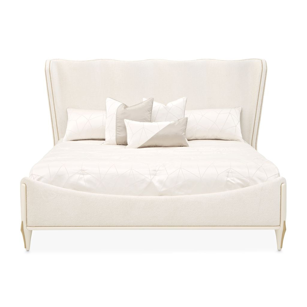 Michael Amini La Terrazza Panel Bed - Creamy Pearl