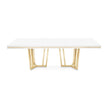 Michael Amini Palm Gate Rectangular Dining Table - Cloud White