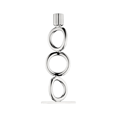 Christofle Vertigo Silver-Plated 3-Ring Candelabra