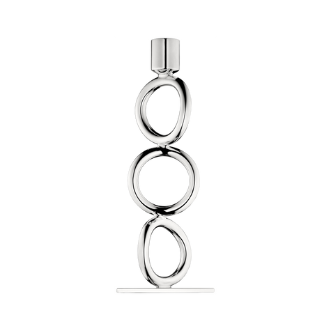 Christofle Vertigo Silver-Plated 3-Ring Candelabra