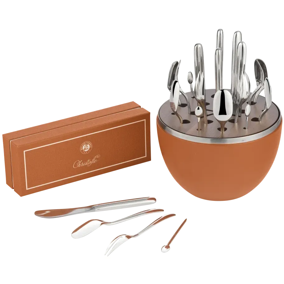 Christofle Mood Roland-Garros Mood Party - Silver-plated 24-piece Appetizer Set