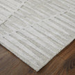 Feizy Elias 69FVF Modern Geometric Rug in Ivory/Tan