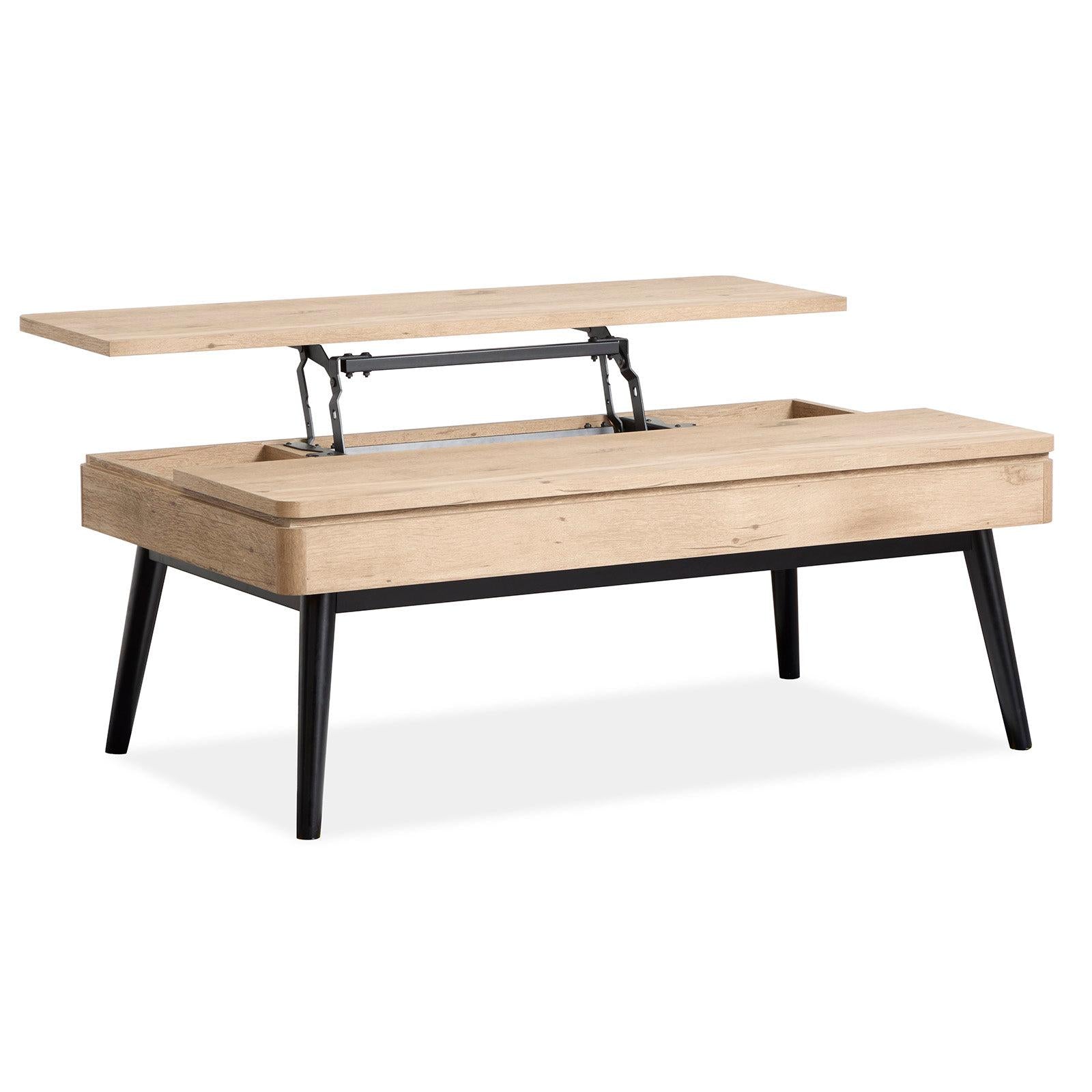 Magnussen Home Fletcher Driftwood Lift Top Storage Cocktail Table