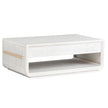 Salt Life Home Sunset Cove Moonlight Pearl Rectangular Cocktail Table with Casters