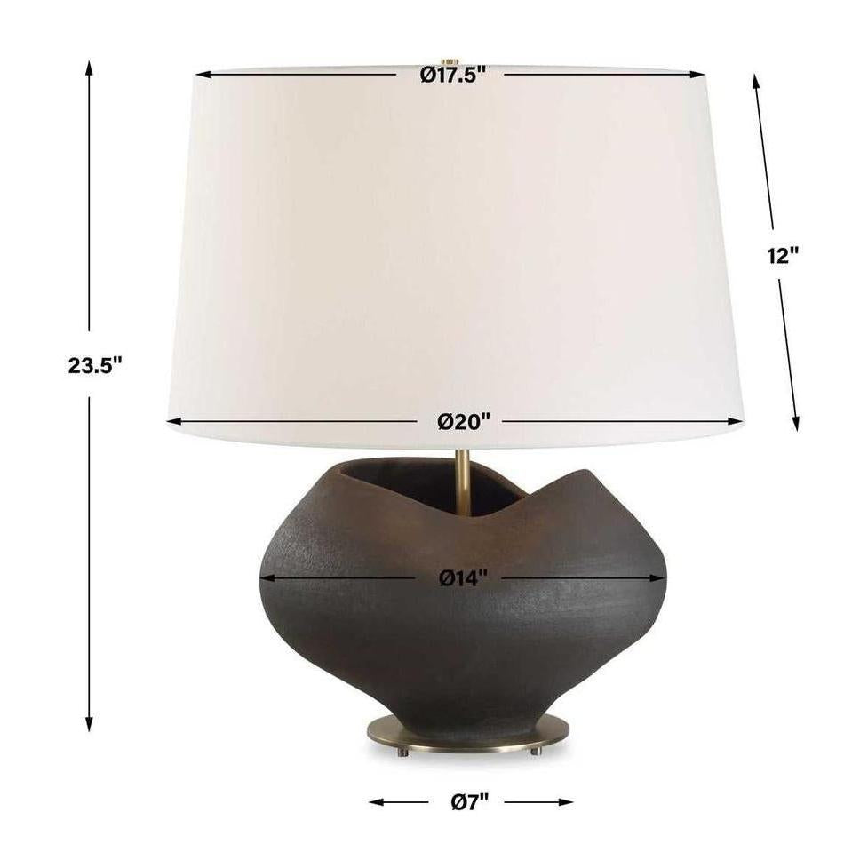 Uttermost Nocturne Aged Black Table Lamp