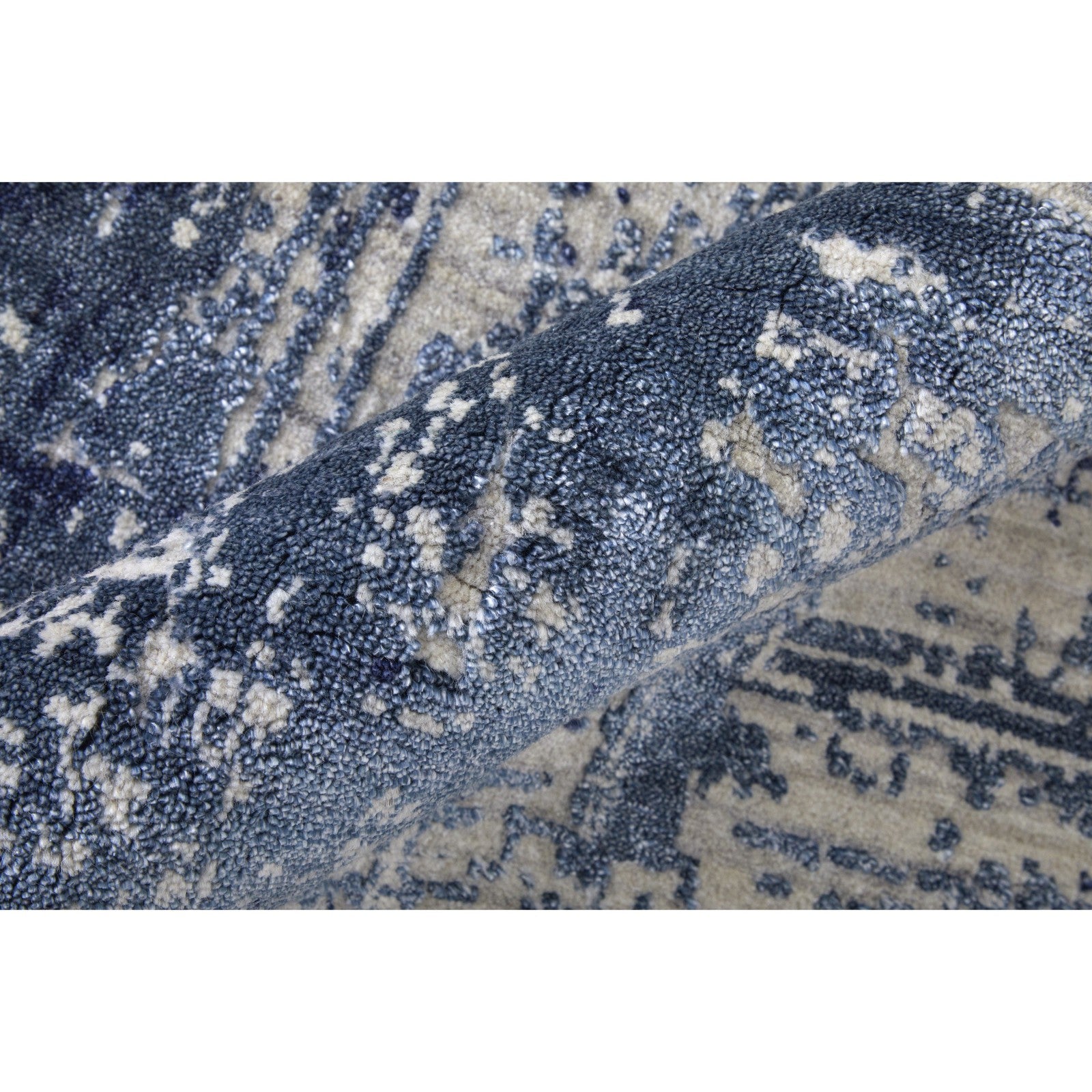Feizy Eastfield 69AEF Modern Abstract in Blue/Ivory