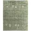 Feizy Agape 69HBF Modern Abstract Rug in Green/Ivory