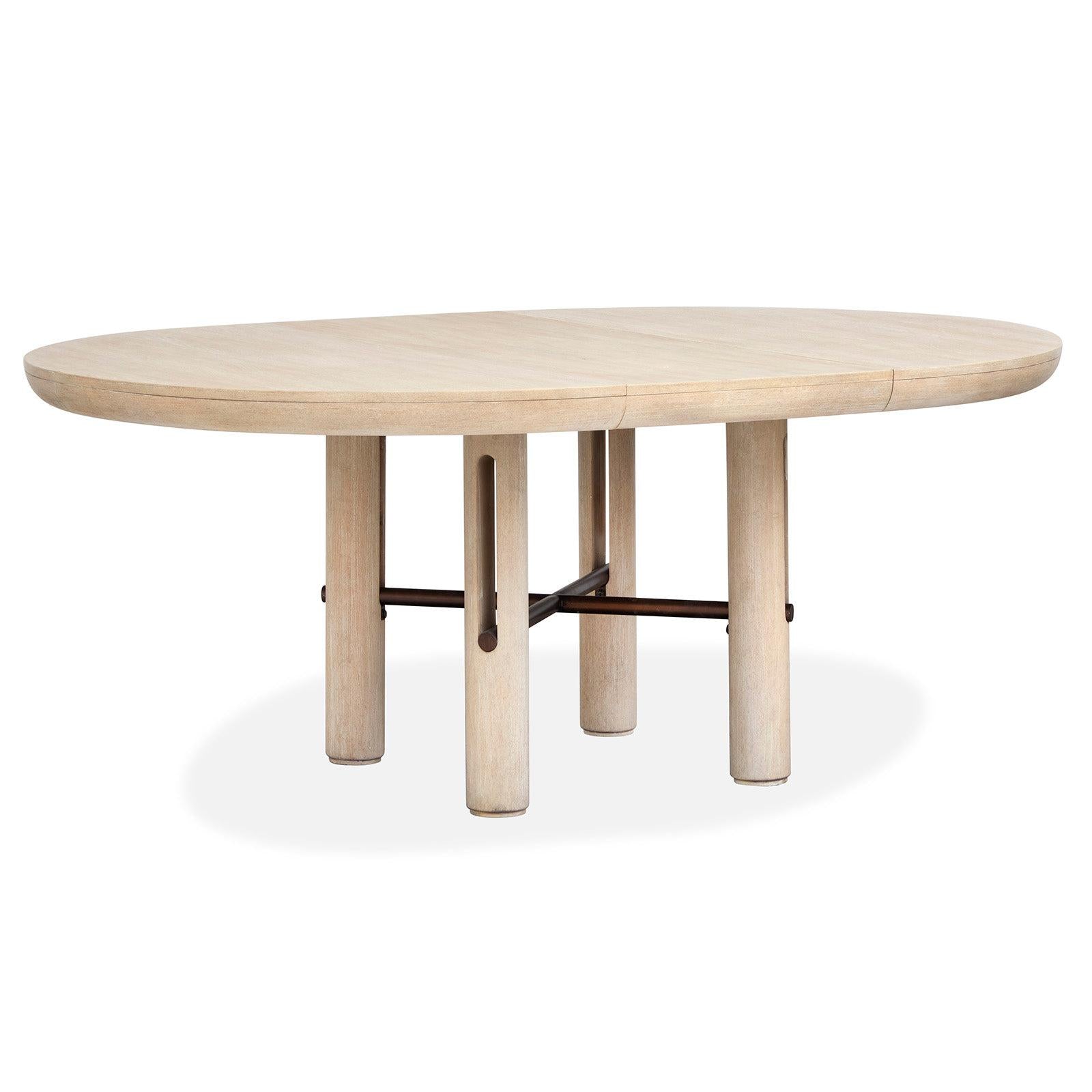 Salt Life Home Sunset Cove Sanibel Brown Extendable Round Dining Table