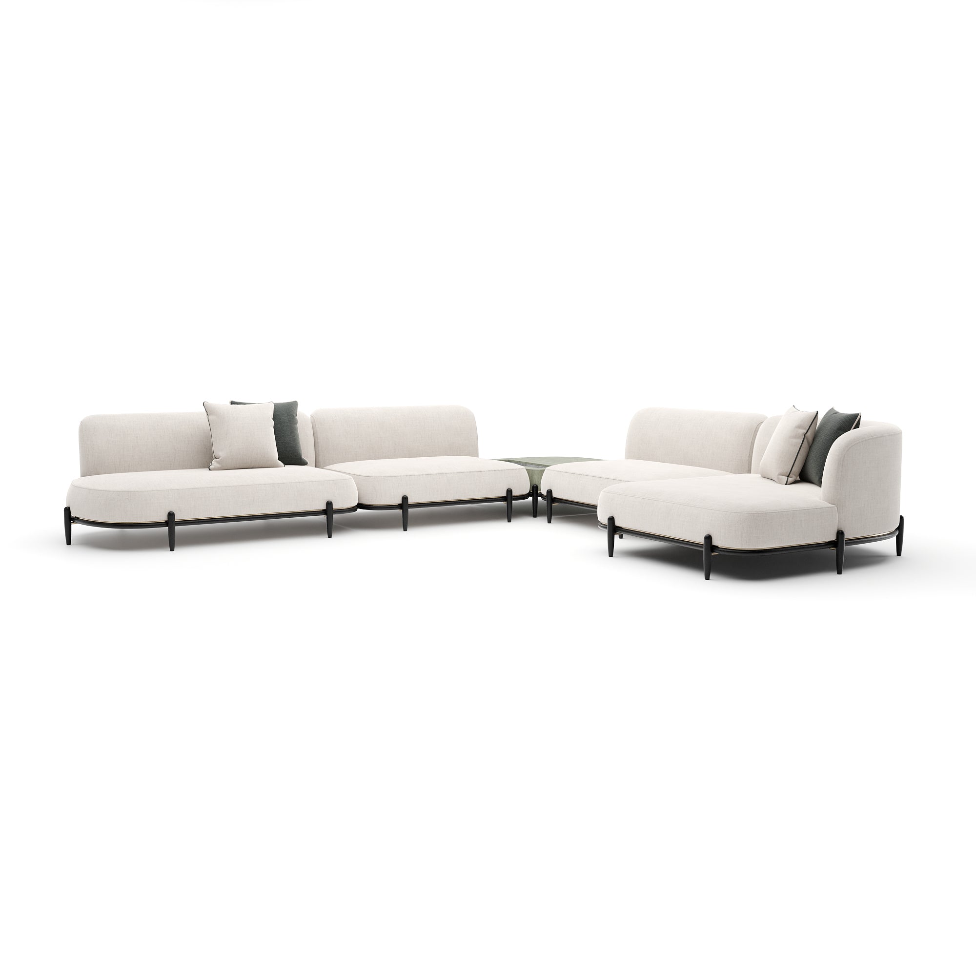 Caracole Madera Sectional