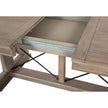 Magnussen Home Paxton Place Dovetail Grey Extendable Trestle Dining Table
