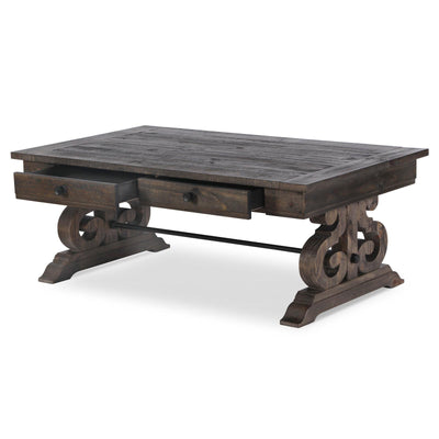 Magnussen Home Bellamy Peppercorn Rectangular Cocktail Table