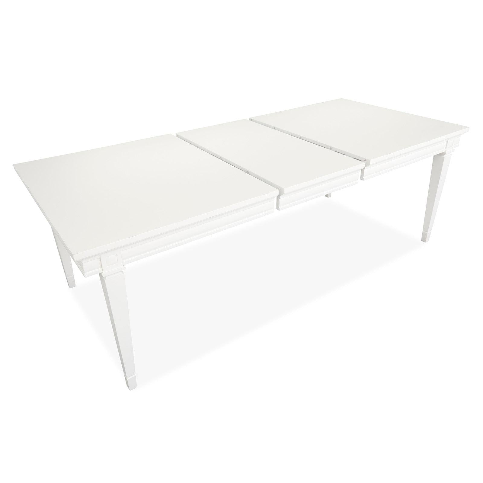 Magnussen Home Willowbrook Egg Shell White Extendable Rectangular Dining Table