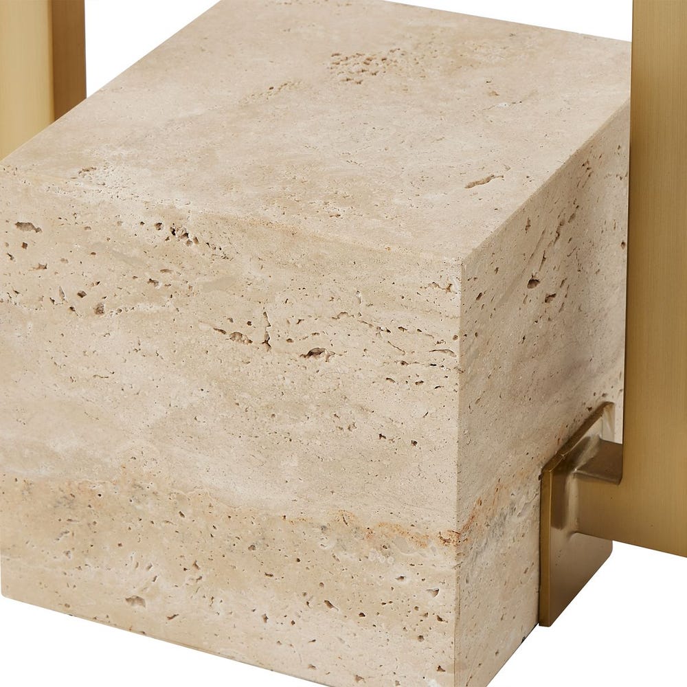 Uttermost Warrick Modern Travertine Table Lamp