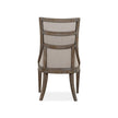 Magnussen Home Lancaster Dovetail Grey Upholstered Arm Chair Set of 2