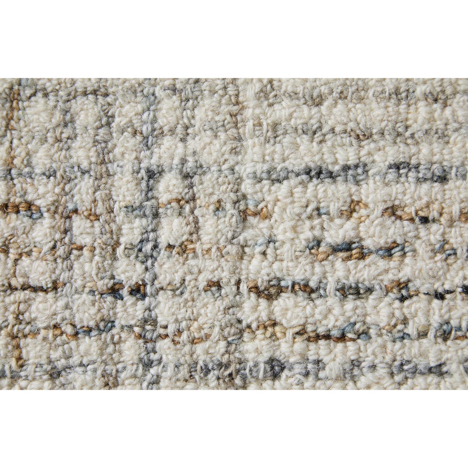 Feizy Belfort 8668F Transitional Geometric Rug in Ivory/Gray/Tan