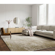 Feizy Aura 3739F Modern Abstract Rug in Ivory/Gray/Gold