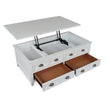 Magnussen Home Heron Cove Chalk White Lift Top Storage Cocktail Table With Casters