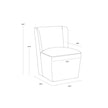 Sunpan Amita Wheeled Dining Chair