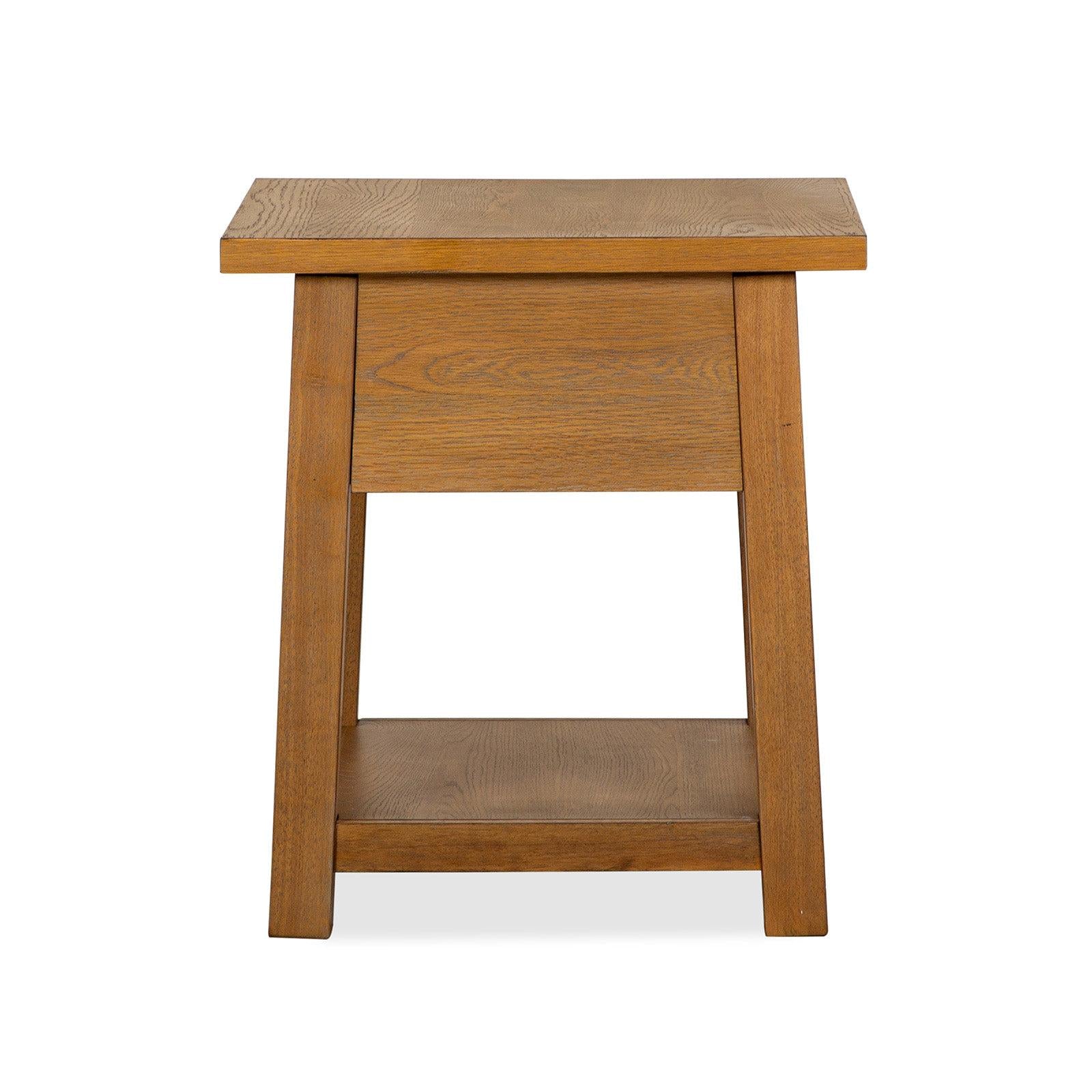 Magnussen Home Lindon Belgian Wheat Drawer End Table