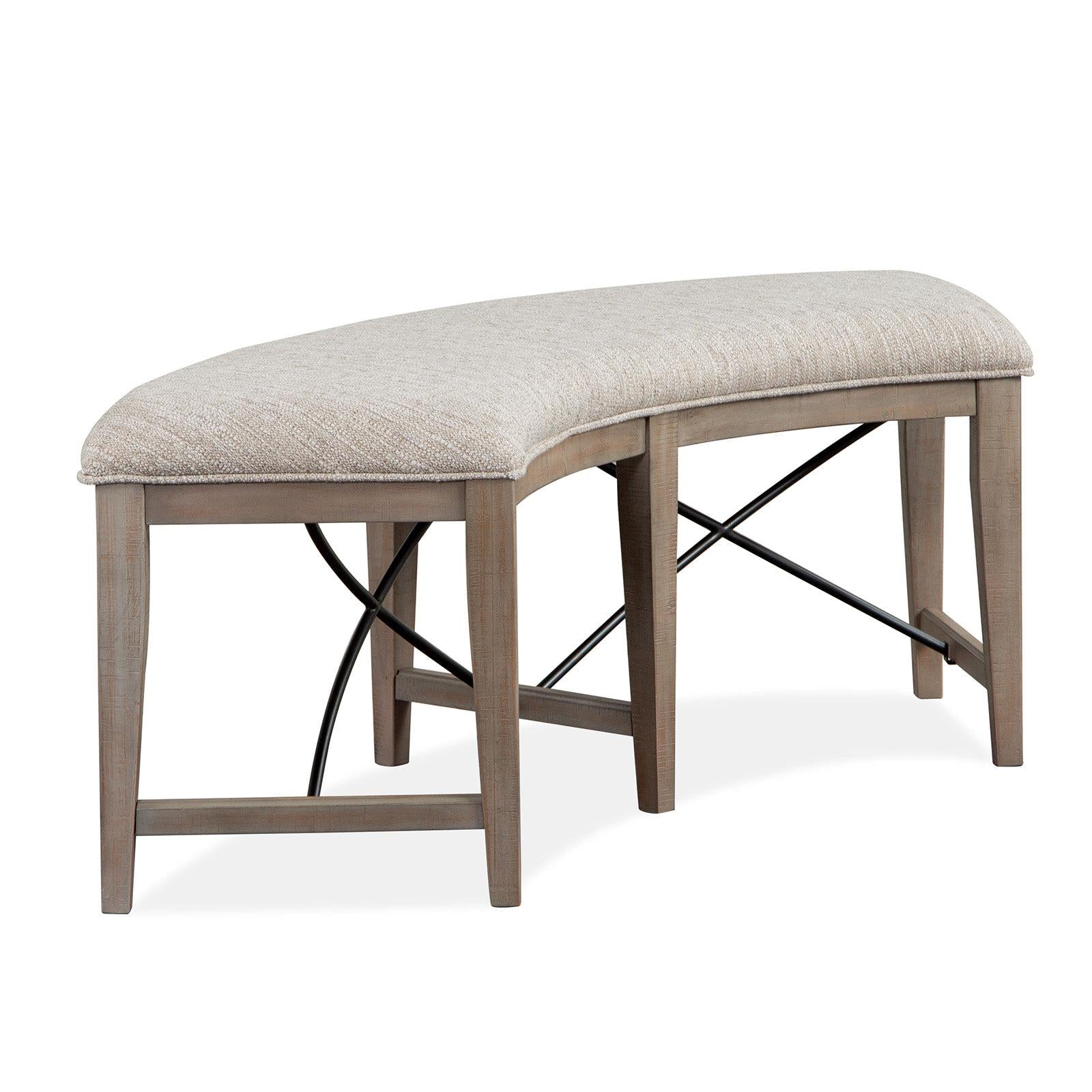 Magnussen Home Paxton Place Dovetail Grey Upholstered Bench