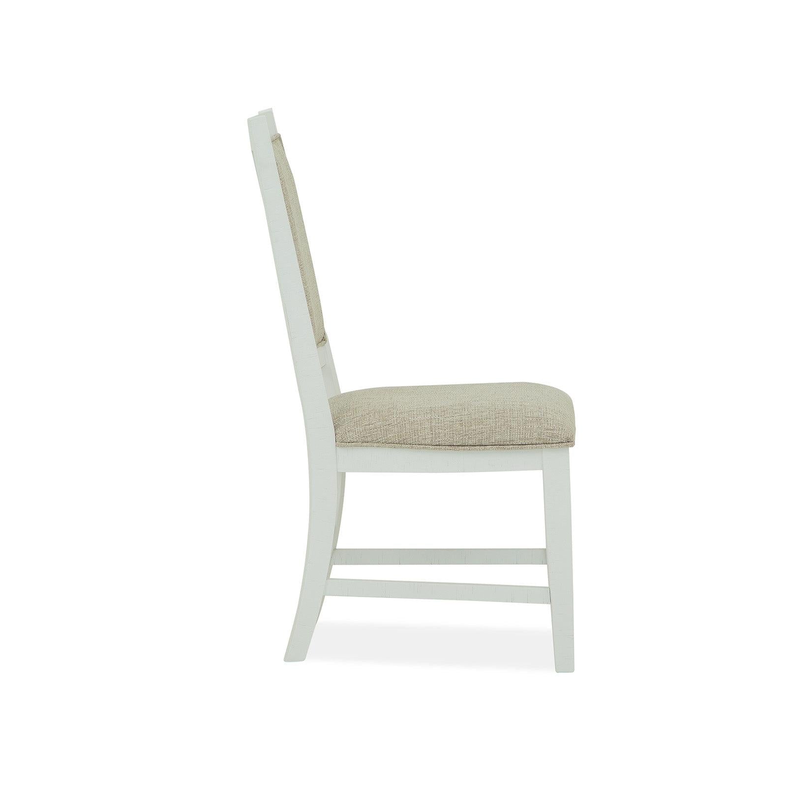 Magnussen Home Heron Cove Chalk White And Dovetail Grey Side Chair Set of 2